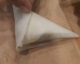 A picture of step 3 of Beef Samosa.