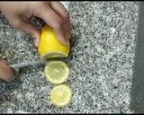 A picture of step 6 of Fresh lemon juice in jar|| and lemonade.