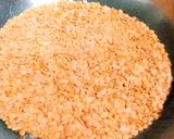 A picture of step 1 of Masoor ki bhuni dal.