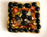 A picture of step 3 of Fruity Bread Pizza - Fusion Dessert.