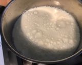 Une image de l'étape 3 de Flan de semoule façon pâtissier aux pêches de vigne.
