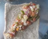 A picture of step 5 of Veggie mayo rolls.