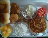 A picture of step 1 of Bombay Pavbhaji Sizzler.