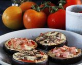 Foto do passo 4 de Mini pizzas de Beringela e Bacon de Peru