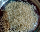 A picture of step 1 of Bashonti Pulao (Basanti Pulao).