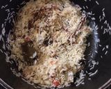 A picture of step 2 of Cocktail chicken sausages in rice biryani.