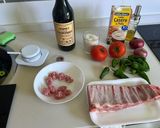 Foto del paso 1 de la receta: Paella de costillas de cerdo y butifarra