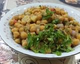 A picture of step 7 of Channa chaat.