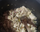 Foto del paso 3 de la receta: Risotto de pollo, jamón y setas