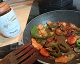 Foto del paso 3 de la receta: Carillas con arroz pollo y morcilla