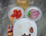 A picture of step 1 of Piyaz tamater ki spicy chutney.