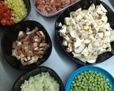 Csopaki aprópecsenye füstölt sonkával 🍲 recept fázis 1 fotója