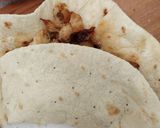 A picture of step 3 of Left over roast dinner in a wrap. Yummy 😋😋.Air fryer.