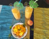 A picture of step 4 of Mango & Peach Smoothie.