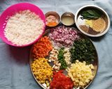 A picture of step 1 of Batata Poha.