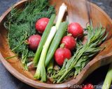 A picture of step 16 of Traditional Herb salad with bread and cheese OR Sabzi Khordan.