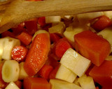 A picture of step 1 of Red Lentils and squash soup.