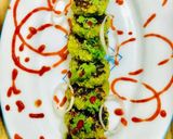 A picture of step 5 of Oats Tikki.