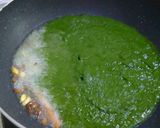 A picture of step 4 of Palak paneer.