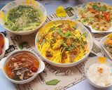 Hình bước làm 7 của món Cơm nhà nhiều rau xanh