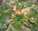 A picture of step 4 of Minestrone with Cauliflower Leaves.