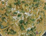 A picture of step 2 of Palak Besan Chilla.