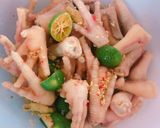 Hình bước làm 3 của món Chân gà mắm xả tắc
