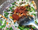 A picture of step 2 of Chinese platter(with wheat flour spring roll).