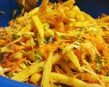 A picture of step 6 of Salad French Fries.