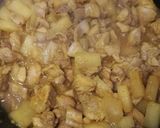 A picture of step 5 of Tender chicken with pineapple and curry.