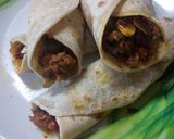 A picture of step 6 of Veg Kathi Rolls.