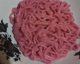 Foto langkah ke 6 dari resep Mie buah naga homemade.