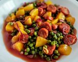 Foto del paso 5 de la receta: CHORIZO Español y Durazno🍑a la🍜Oriental...!