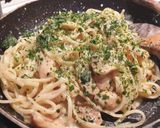 Foto del passaggio 7 della ricetta Linguine ai funghi porcini e noci