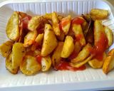A picture of step 4 of Baked potato chip's#favoritekidsrecipe.
