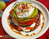 A picture of step 4 of Rainbow Pancake.