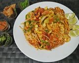 A picture of step 6 of Khosa style spaghetti.