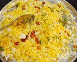 A picture of step 6 of Lemon Rice. (Chitranna).