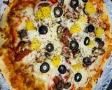 A picture of step 17 of Chicken With Veggie Cheese pizza.