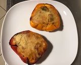 Une image de l'étape 9 de Poivrons bicolores farcis au flan de légumes et parmesan.
