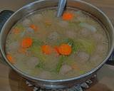 Foto langkah ke 3 dari resep Sop bakso & sayur.
