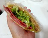 รูปขั้นตอนการทำที่ 4 ของ แฮม & ชีส พิต้า (Ham&Cheese with Chickhen Pita) - เมนูเช้าเร่งด่วน