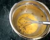 Banana leaf Green onion omelet recipe step 2 photo