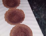 A picture of step 2 of Kuttu Tart With Banana Caramelize Sauce.