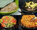 A picture of step 5 of Grandma Lucía’s Manchegan Migas.