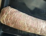 A picture of step 6 of Meatloaf with a Greek touch.
