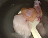 A picture of step 1 of Chicken soup.