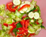 Hình bước làm 3 của món Bò lát chay bóp thấu