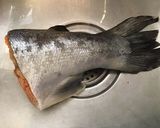 A picture of step 1 of California Farm Salmon Tail.