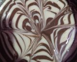 A picture of step 5 of Zebra cake.